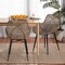 Baxton Studio Ballerina Modern Bohemian Greywashed Rattan and Black Metal 2-Piece Dining Chair Set 234-2PC-12828-ZORO - alternate 8